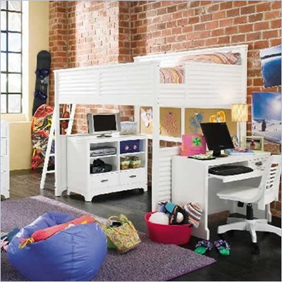 Lea Freetime Loft Bed 6 Piece Bedroom Set