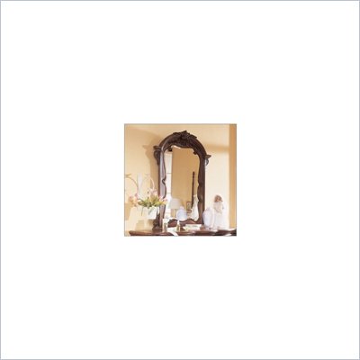 Lea Jessica McClintock Heirloom Vertical Wall Mirror with Dark Cherry Wood Finis