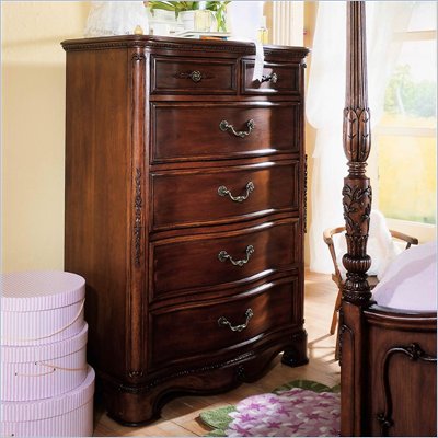 Lea Jessica McClintock Heirloom Kids 6 Drawer Chest in Heirloom Cherry Finish