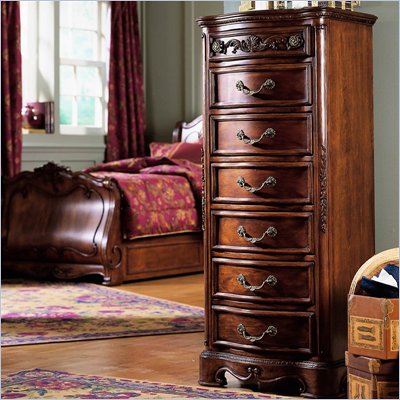 Lea Jessica McClintock Heirloom 7 Drawer Semainier Lingerie Chest in Heirloom Cherry Finish