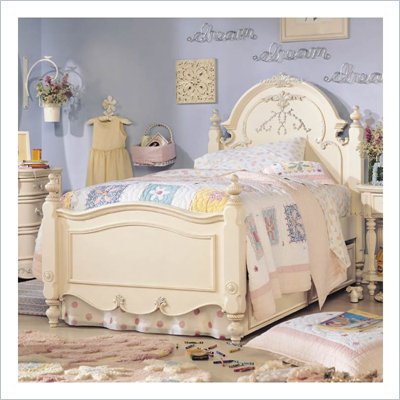 Lea Jessica McClintock Romance Kids Panel Bed 2 Piece Bedroom Set