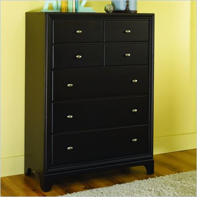 Lea Midtown 5 Drawer Chest in Dark Cherry Finish