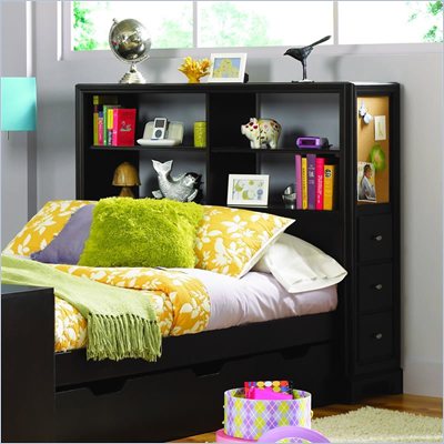 Lea Midtown Storage Headboard in Dark Cherry Finish