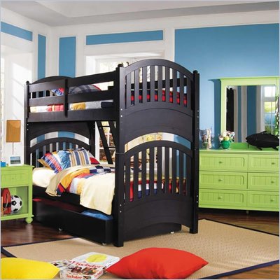 Lea My Style Twin Over Twin Wood Bunk Bed