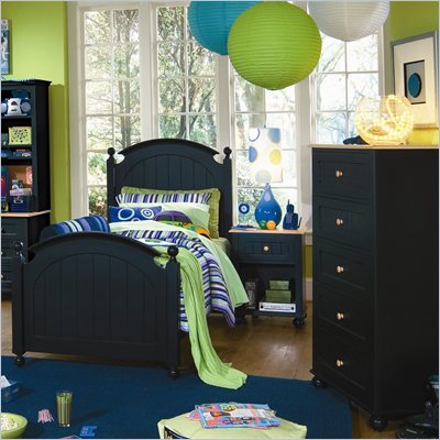 Lea My Style Kids Twin Wood Panel Bed 3 Piece Bedroom Set