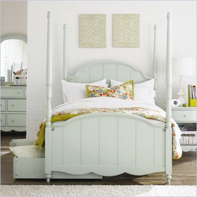 Lea Seaside Dreams Kids Wood Full Poster Bed