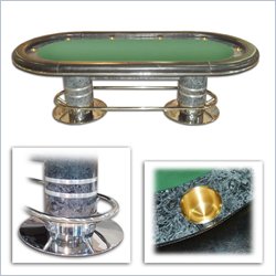 Trademark Deluxe 96" Holdem Table With Raceway and Cupholders