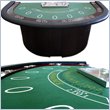ADD TO YOUR SET: Trademark Deluxe Blackjack Table with Pedestal Legs metal locking tray