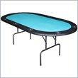ADD TO YOUR SET: Trademark Global Full Size Texas Holdem Felt Folding Poker Table in Green