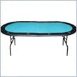 ADD TO YOUR SET: Trademark Global Padded Folding Texas Holdem Table in Green