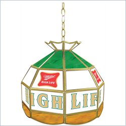 Trademark Miller High Life Stained Glass Tiffany Lamp - 16 Inches by Trademark Global