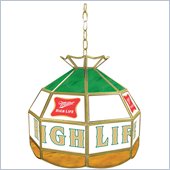 Trademark Miller High Life Stained Glass Tiffany Lamp - 16 Inches