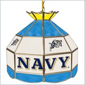 Trademark U.S. Naval Academy Stained Glass Tiffany Lamp - 16 Inch
