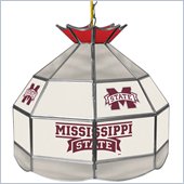 Trademark Mississippi State U Stained Glass Tiffany Lamp - 16 Inch