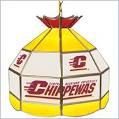 Trademark Central Michigan U Stained Glass Tiffany Lamp - 16 Inch