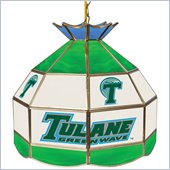 Trademark Tulane University Stained Glass Tiffany Lamp - 16 Inch