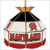Trademark Maryland University Stained Glass Tiffany Lamp - 16 Inch
