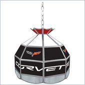 Trademark Corvette C5 Stained Glass Tiffany Lamp - 16 inch diameter