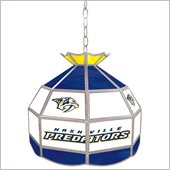 Trademark NHL Nashville Predators Stained Glass Tiffany Lamp - 16 inch