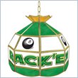 ADD TO YOUR SET: Trademark Rack'em 8-Ball Stained Glass Tiffany Lamp - 16 inch diameter