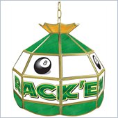 Trademark Rack'em 8-Ball Stained Glass Tiffany Lamp - 16 inch diameter