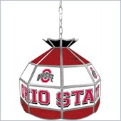 Trademark Ohio State Glass Tiffany Lamp - 16 inch diameter