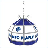 Trademark NHL Toronto Maple Leafs Stained Glass Tiffany Lamp