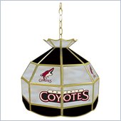 Trademark NHL Phoenix Coyotes Stained Glass Tiffany Lamp - 16 inch diameter