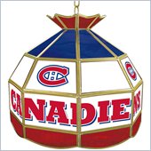 Trademark NHL Montreal Canadians Stained Glass Tiffany Lamp - 16 inch diameter