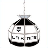 Trademark NHL Los Angeles Kings Stained Glass Tiffany Lamp - 16 inch diameter