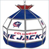 Trademark NHL Columbus Blue Jackets Stained Glass Tiffany Lamp - 16 inch diamete