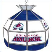 Trademark NHL Colorado Avalanche Stained Glass Tiffany Lamp - 16 inch diameter
