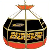 Trademark NHL Anaheim Ducks Stained Glass Tiffany Lamp - 16 inch diameter