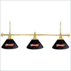 Trademark Budweiser 60 inch 3 Shade Lamp Billiard Pool Table Light by Trademark Global