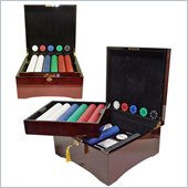 Trademark 750 Suited Chips in Mahogany Case