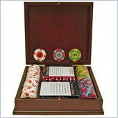 Trademark 100 PaulsonR Tophat & Cane Clay Poker Chips With Wooden Case
