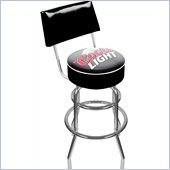 Trademark Retro Coors Light Padded Bar Stool with Back