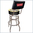 ADD TO YOUR SET: Trademark Retro Coors Banquet Padded Bar Stool with Back