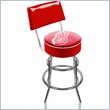 ADD TO YOUR SET: Trademark Retro NHL Detroit Redwings Padded Bar Stool with Back