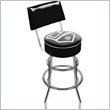 ADD TO YOUR SET: Trademark Retro NHL Los Angeles Kings Padded Bar Stool with Back