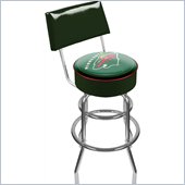 Trademark Retro NHL Minnesota Wild Padded Bar Stool with Back