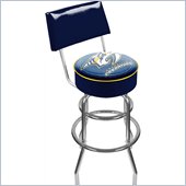 Trademark Retro NHL Nashville Predators Padded Bar Stool with Back