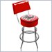 Trademark Retro NHL Calgary Flames Padded Bar Stool with Back