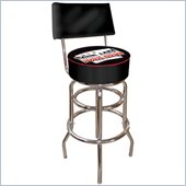 Trademark Retro Four Aces Padded Bar Stool with Back