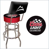 Trademark Retro Coors Light Racing Padded Bar Stool with Back