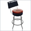 ADD TO YOUR SET: Trademark Retro Brown University Padded Bar Stool with Back