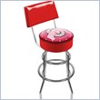 ADD TO YOUR SET: Trademark Retro Ohio State University Padded Bar Stool with Back