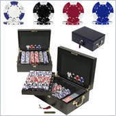 Trademark Traemark 500 pc Lucky Crown 11.5g Poker Chip Set With Mahogany Case