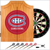 Trademark NHL Montreal Canadians Dart Cabinet includes Darts and Board