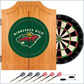 Trademark NHL Minnesota Wild Dart Cabinet includes Darts and Board